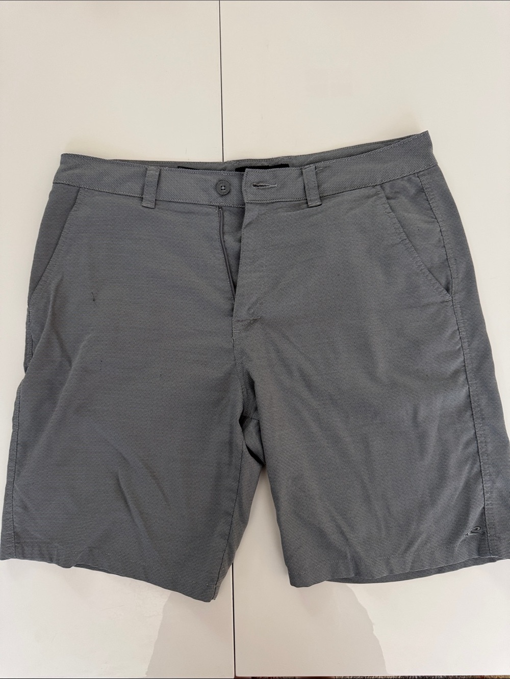 O'Neill Men's Charcoal Flat Front Shorts